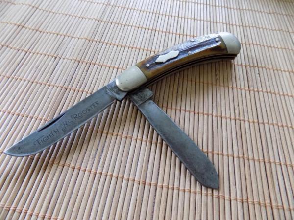 Vintage Fight ‘n Rooster, stag handles, Germany