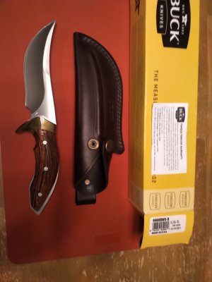 Buck 408 Klainga Pro, 2011 Model, S30V Blade, Rosewood scales, Brass Guard