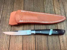 Moki Bird and Trout Fixed Blade Cocobolo with Pearl and Abalone Inlays Seki Japan Moki Bird and Trout Fixed Blade Cocobolo with Pearl and Abalone Inlays Seki Japan