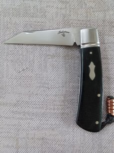 Vincenzo Balistreri Native..Canvas micarta..copper bead..Fluted bolsters..Lanyard pin..4"..Rwl34 