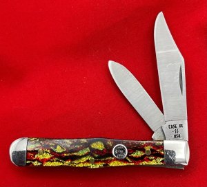Vintage CASE XX Lightning S USA 1-Dot CT225 1/2 Small Coke Bottle Swell Center Pocket Knife 1989