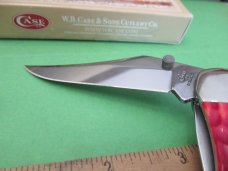 Case XX 2018 Red Bone Mid Folding Hunter Assist open CV Blade Pattern # 61265AC CV