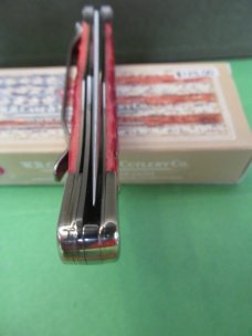 Case XX 2018 Red Bone Mid Folding Hunter Assist open CV Blade Pattern # 61265AC CV