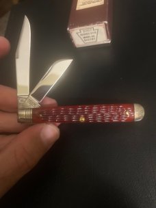 2007 Schatt & Morgan Series XVll 042197 Goregous Red Bone Handle Jack Knife 1 of 600 Two Blades NIB 2007 Schatt & Morgan Series XVll 042197 Goregous Red Bone Handle Jack Knife 1 of 600 Two Blades NIB