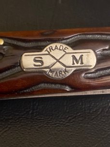 Schatt & Morgan Red Berry Worm Groove Handle File & Wire Tested 042229 Ats-34 Blades & Fluted Bolste Schatt & Morgan Red Berry Worm Groove Handle File & Wire Tested 042229 Ats-34 Blades & Fluted Bolste