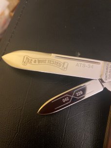 Schatt & Morgan Red Berry Worm Groove Handle File & Wire Tested 042229 Ats-34 Blades & Fluted Bolste Schatt & Morgan Red Berry Worm Groove Handle File & Wire Tested 042229 Ats-34 Blades & Fluted Bolste