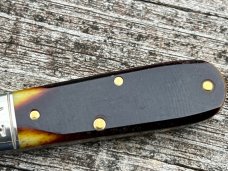 GEC NORTHFIELD 772122 ANTIQUE YELLOW SAWCUT BONE YANKEE BARLOW KNIFE