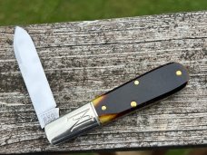 GEC NORTHFIELD 772122 ANTIQUE YELLOW SAWCUT BONE YANKEE BARLOW KNIFE