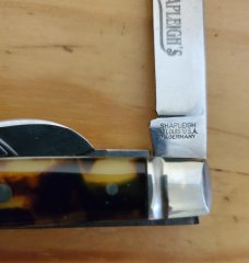 *RARE!* SHAPLEIGH Congress Knife (St. Louis USA) Germany 1940-1950s ~ Tortoise Celluloid *RARE!* SHAPLEIGH Congress Knife (St. Louis USA) Germany 1940-1950s ~ Tortoise Celluloid