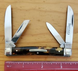 *RARE!* SHAPLEIGH Congress Knife (St. Louis USA) Germany 1940-1950s ~ Tortoise Celluloid