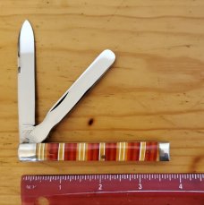 *SUPER RARE!* Schatt and Morgan Doctor's Knife ~ 2002 ~ Candy Stripe Celluloid *SUPER RARE!* Schatt and Morgan Doctor's Knife ~ 2002 ~ Candy Stripe Celluloid