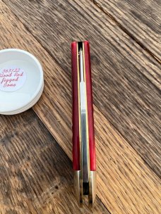 GEC NORTHFIELD 363122 BLLOD RED JIGGED BONE TOENAIL CLIPPER