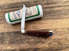 GEC NORTHFIELD DIAMOND JACK 488117 ANTIQUE AMBER JIGGED BONE SFO CHARLIE CAMPAGNA