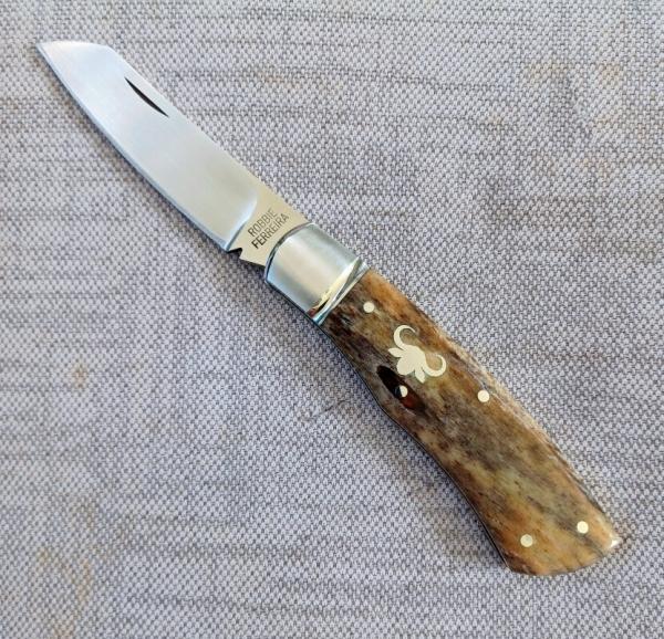 Robbie Ferreira,MDK, Giraffe bone Native, N690, fluted bolsters, 4" closed,pouch and coa,MDKs newest Robbie Ferreira,MDK, Giraffe bone Native, N690, fluted bolsters, 4" closed,pouch and coa,MDKs newest