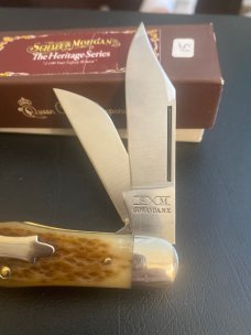 Schatt & Morgan Gowanda New York The Heritage Series 376 Bone Handlr With 3 Blades New In Box