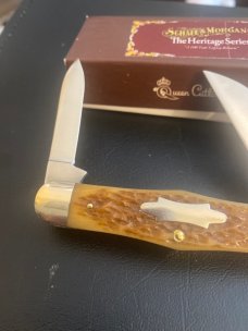 Schatt & Morgan Gowanda New York The Heritage Series 376 Bone Handlr With 3 Blades New In Box