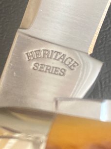 Schatt & Morgan Gowanda New York The Heritage Series 376 Bone Handlr With 3 Blades New In Box