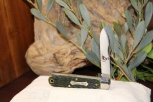 Great Eastern Cutlery #15 Urban Jack Spring Green Jigged Bone 