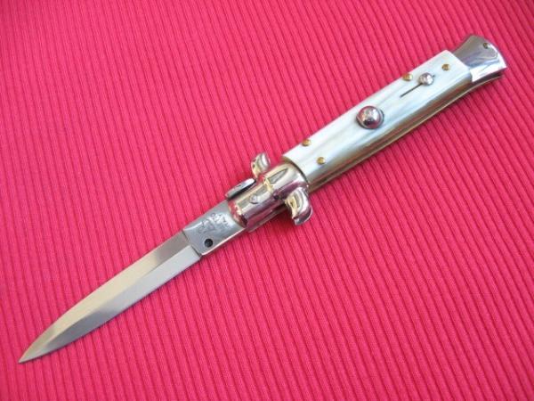 NEW ARMANDO BELTRAME 8" BLONDE HORN DAGGER BLADE ITALIAN STILETTO Knife NEW ARMANDO BELTRAME 8" BLONDE HORN DAGGER BLADE ITALIAN STILETTO Knife