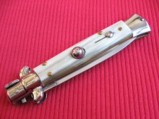 NEW ARMANDO BELTRAME 8" BLONDE HORN DAGGER BLADE ITALIAN STILETTO Knife NEW ARMANDO BELTRAME 8" BLONDE HORN DAGGER BLADE ITALIAN STILETTO Knife