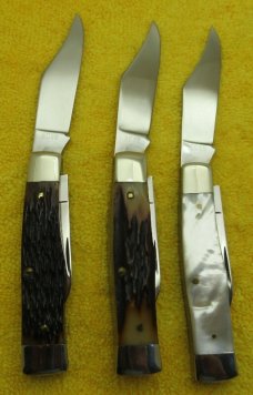 KA-BAR Set. Gunstock Triplets Limited Edition 1981. ............................................(R3) KA-BAR Set. Gunstock Triplets Limited Edition 1981. ............................................(R3)