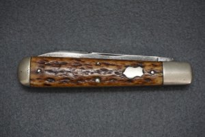 + VTG RARE REMINGTON MADE IN USA R1153 POCKET KNIFE W/BONE HANDLE SCALES +
