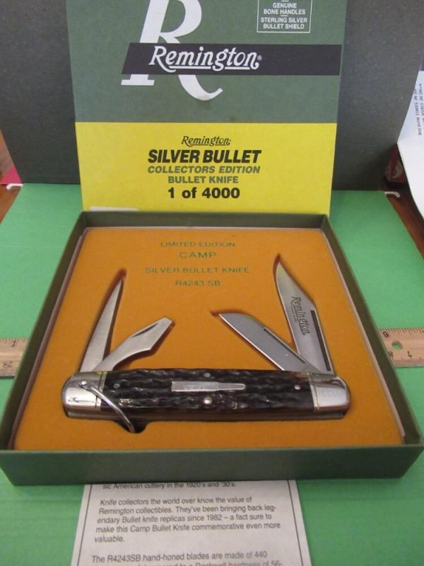 Remington Silver Bullet Brown Bone Camp Knife Pattern # R4243SB