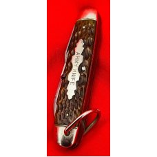 Vintage NEW YORK KNIFE Co 4-Blade Camp/Utility ARMY KNIFE Pocket Knife 1882-1931 Bone