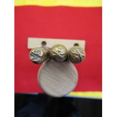 Trench Art Made from a shell Casing. German Shell Case, French Buttons and Reims Crests, ......(R12) Trench Art Made from a shell Casing. German Shell Case, French Buttons and Reims Crests, ......(R12)