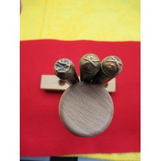 Trench Art Made from a shell Casing. German Shell Case, French Buttons and Reims Crests, ......(R12) Trench Art Made from a shell Casing. German Shell Case, French Buttons and Reims Crests, ......(R12)