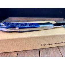 Moki Kronos ANZ-533 Lapis Blue Aberdeen Jigged Bone SFO Exclusive SSk Only 50 Made Moki Kronos ANZ-533 Lapis Blue Aberdeen Jigged Bone SFO Exclusive SSk Only 50 Made