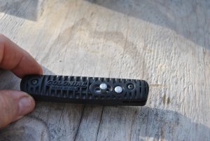 Colonial Ranger Mod. 105 Tanto Non Serrated Black 4 1/4" Closed Mint Never Honed Or Used Pocket Clip
