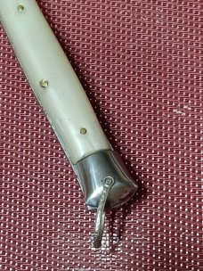 8 3/4" Very rare light green perlex Rizzuto Estileto Milano 8 3/4" Very rare light green perlex Rizzuto Estileto Milano