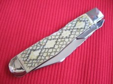 Case CHEETAH Limited XX Edition Custom Double Action Rattlesnake Bone Swing Guard Switchblade Knife Case CHEETAH Limited XX Edition Custom Double Action Rattlesnake Bone Swing Guard Switchblade Knife