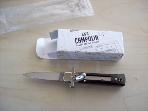 A. G. A. Campolin Dominus Lever Maltese Cross 6 Incher W/Brazilian Horn Handles  NIB