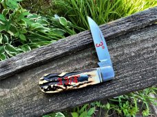 BILL BAKER SAMBAR STAG MODEL 1 FOLDER **EXTREMELY NICE** CPM 154 STEEL