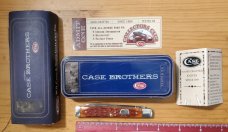 CASE BROTHERS Doctor's Knife ~ Chestnut Bone ~ 2003 ~ *Gift Tin & Leather Pouch* 6185 SS