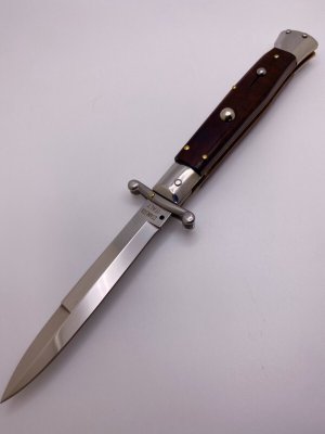 23cm / 9" Beltrame Make 90s NOS Bayonet Swing Guard Snakewood EX