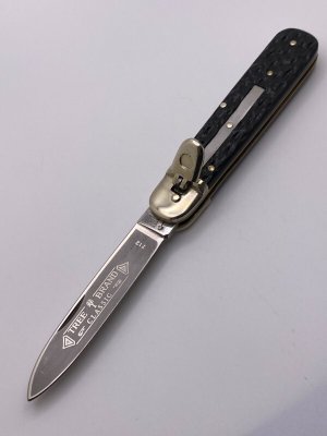 90s Boker Tree Brand 712 Etched w/ Black Delrin Scales EX German