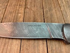 Barry Gallagher Custom Fixed Blade Mammoth Ivory Full Tapered Tang Damascus Barry Gallagher Custom Fixed Blade Mammoth Ivory Full Tapered Tang Damascus