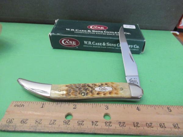 Case XX 2001 Burnt Antique Bone Texas Toothpick Pattern # 610094 SS Case XX 2001 Burnt Antique Bone Texas Toothpick Pattern # 610094 SS