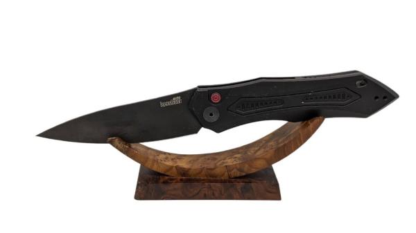 Kershaw 7800BLK Launch 6 AUTO Folding Knife 3.75" CPM-154 Black DLC Blade, Aluminum Handles