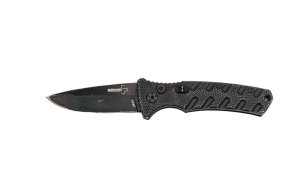 Boker Plus Strike Drop Point Automatic Knife (3.25" Black D2)