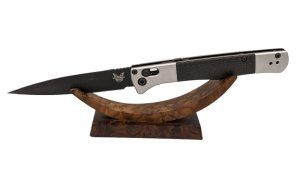 Benchmade 4170 Auto Fact Knife 3.95" S90V Black DLC Spear Point Blade, Carbon Fiber Inlayed Handle.