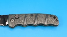 BOKER GREY MINI KALASHNIKOV AUTO KNIFE, AUS-8 BLACK COMBO BLADE