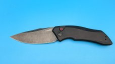 Kershaw Launch 1 Automatic Knife Black Aluminum (3.4" BlackWash) 7100BW