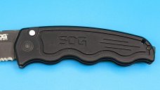 SOG-TAC Tanto Automatic Knife Black Aluminum (3.5" Black Serr) ST-04 SOG-TAC Tanto Automatic Knife Black Aluminum (3.5" Black Serr) ST-04