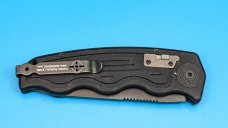 SOG-TAC Tanto Automatic Knife Black Aluminum (3.5" Black Serr) ST-04 SOG-TAC Tanto Automatic Knife Black Aluminum (3.5" Black Serr) ST-04