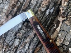 GEC TIDIOUTE 488117 WEASEL ANTIQUE AMBER JIGGED TRAPPER GEC TIDIOUTE 488117 WEASEL ANTIQUE AMBER JIGGED TRAPPER