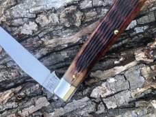 GEC TIDIOUTE 488117 WEASEL ANTIQUE AMBER JIGGED TRAPPER GEC TIDIOUTE 488117 WEASEL ANTIQUE AMBER JIGGED TRAPPER